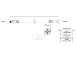 Патч-корд UTP RJ-45 вил.-вилка RJ-45 кат.5E 0.15м белый LSZH 24AWG HYPERLINE PC-LPM-UTP-RJ45-RJ45-C5e-0.15M-LSZH-WH
