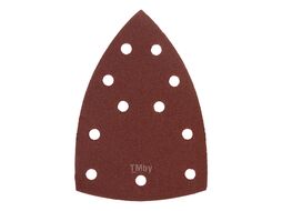Треугольник абразивный на ворc. подложке под "липучку", перф., P 120, 150х150х100 мм, 5 шт. Denzel 738627