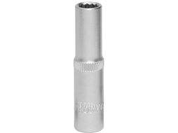 Головка торцевая глубокая 12-гранная 1/4"DR, 8 мм Thorvik S11S22080