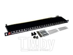 Патч-панель 19" 0.5U 24xRJ45 кат.5E STP Lanmaster LAN-PPC24S6