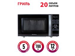 Микроволновая Печь 20л. 700Вт черный Supra 20TSG55