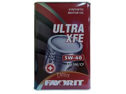 Масло моторное Ultra XFE 5W-40 API SN/CF 5л Metal FAVORIT FV3701-5ME