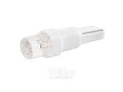 Автолампа диод T5 (W1,2W) 12V 1 LED 1-конт Белая комп.10 шт панель Skyway S08201379