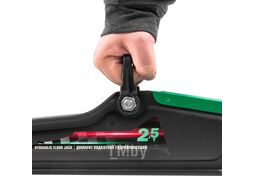 Домкрат подкатной гидравлический 2.5т (h min 90мм, h max 400мм) в кейсе RockFORCE RF-T830031DS