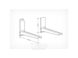 Кронштейн HOLDER для микроволн.печи металлик MWS-2005