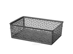 Корзинка универсальная Linden 4,3л 290х190х95мм (серый) Homver 221313335/01