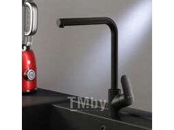 Мойка кухонная со смесителем Berge BR-4200 + Like F8005022 (черный)