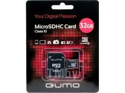 Карта памяти Qumo microSDHC (Class 10) 32GB (QM32GMICSDHC10)