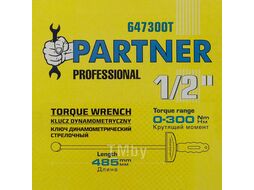 Ключ динамометрический стрелочный 1/2" (0-300Нм) Partner PA-647300T