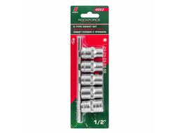 Набор головок Е-профиль 5пр. 1/2" (E12,E14,E16,E18,E20), на планке Rock FORCE RF-4053