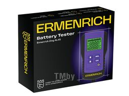 Тестер аккумуляторный Zing AL45 (7-15В, EN 61326-1:2013, CCA: 100-1700, фиолетовый) ERMENRICH 83822