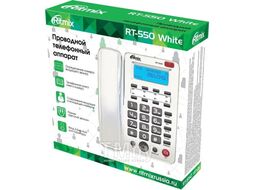 Телефон проводной Ritmix RT-550 белый/серый