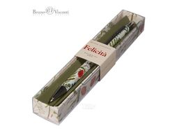 Ручка Bruno Visconti "Felicita.ЛУГОВЫЕ ТРАВЫ "шарик.автомат.в картон.футляре,0,7мм,синяя,метал.корпус