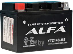Мотоаккумулятор ALFA battery YTZ14S-BS / EBZ14-4-2