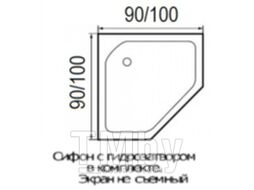 Душевая кабина RIVER Penta 90x90 Б/К
