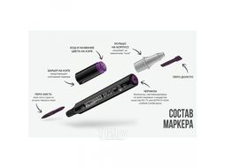 Маркер перм., худ. "Brush" двусторонний, BG10, прозрачный зеленый Sketchmarker SMB-BG10