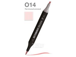Маркер перм., худ. "Brush" двусторонний, O14, пастельный розовый Sketchmarker SMB-O14