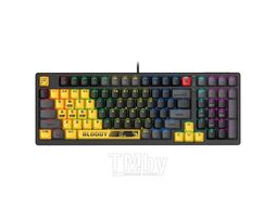 Клавиатура A4Tech BLOODY S98 SPORTS LIME желтый/серый