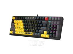 Клавиатура A4Tech BLOODY S98 SPORTS LIME желтый/серый
