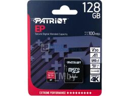 Карта памяти Patriot microSDXC (Class 10) 128Gb + адаптер (PEF128GEP31MCX)