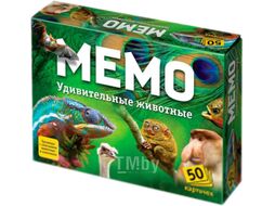 Настольная игра Нескучные игры Мемо Удивительные животные / 7207