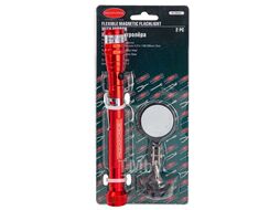 Фонарь телескопический магнитный в комплекте с зеркалом смотровым, 2пр.(3LED, 2.27кг, диам.35мм, L:186-590мм), в блистере Rock FORCE RF-686A2