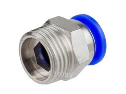 Фитинг для пластиковых трубок 12мм с наружной резьбой 1/2" Rock FORCE SPC12-04