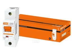 Автоматический выключатель ВА47-125 1Р 32А 15кА х-ка С TDM SQ0208-0053
