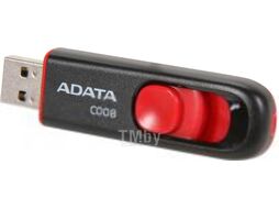Usb flash накопитель A-data C008 Black-Red 32 Gb (AC008-32G-RKD)