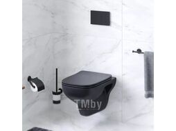 Унитаз подвесной с инсталляцией AM.PM X-Joy S C85A1700MBSC + Berges Novum 525 040000 + L5 040015