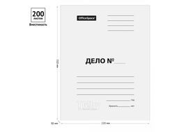 Папка-скоросшиватель "Дело" KT 0.5, белый OfficeSpace 158528