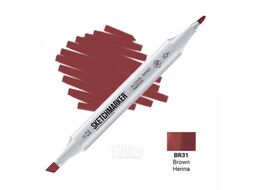 Маркер перм., худ. двухсторонний, GG2 серо зеленый 2 Sketchmarker SM-GG2