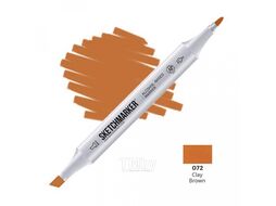 Маркер перм., худ. двухсторонний, GG2 серо зеленый 2 Sketchmarker SM-GG2
