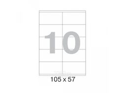 Самоклеящиеся этикетки, 105х57, 100 листов, 10 шт, белый Yesли 2090190