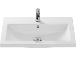 Умывальник со смесителем Cersanit Como 70 / S-UM-COM70/1-w + 63039 (со смесителем)