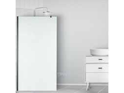 Душевая стенка Saniteco Walk-In SN-W8MB110 (110x200, матовое стекло, черный профиль)