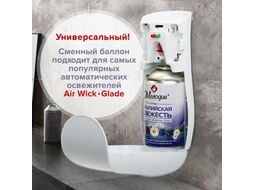 Сменный блок для освежителя воздуха Мелодия Альпийская свежесть (250мл)