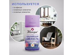 Сменный блок для освежителя воздуха Мелодия Альпийская свежесть (250мл)