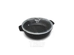Жаровня со стекл. крышкой 2,5л «Neva Granite» НМП NG6525