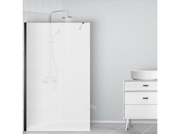 Душевая стенка Saniteco Walk-In SN-W6TB120 (120x200, прозрачное стекло, черный профиль)