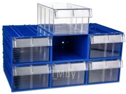 Набор лотков для инструмента Стелла-техник C-2-К6 (6шт, синий/прозрачный)