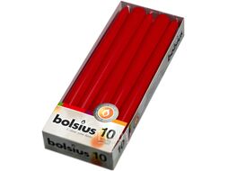 Набор свечей Bolsius 245/24 (10шт, красный)