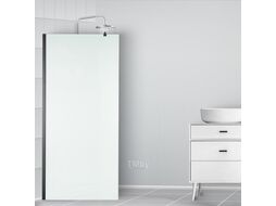 Душевая стенка Saniteco Walk-In SN-W6MB120 (120x200, матовое стекло, черный профиль)