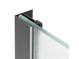 Душевая стенка Saniteco Walk-In SN-W6MB120 (120x200, матовое стекло, черный профиль)