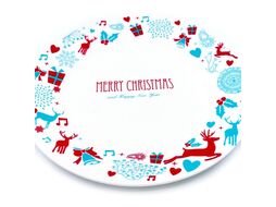 Тарелка Калядны час Christmas Season 22.5см керамика H4293