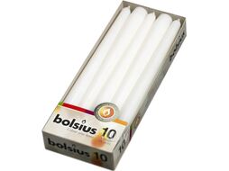 Набор свечей Bolsius 245/24 (10шт, белый)
