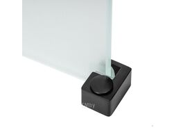 Душевая стенка Saniteco Walk-In SN-W6MB90 (90x200, матовое стекло, черный профиль)