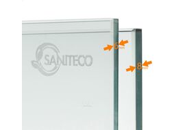 Душевая стенка Saniteco Walk-In SN-W8TC120 (120x200, прозрачное стекло, хромированный профиль)