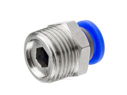 Фитинг для пластиковых трубок 8мм с наружной резьбой 3/8" Rock FORCE SPC08-03