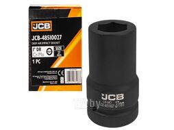 Головка ударная глубокая 1", 27мм (6гр.) JCB JCB-48510027